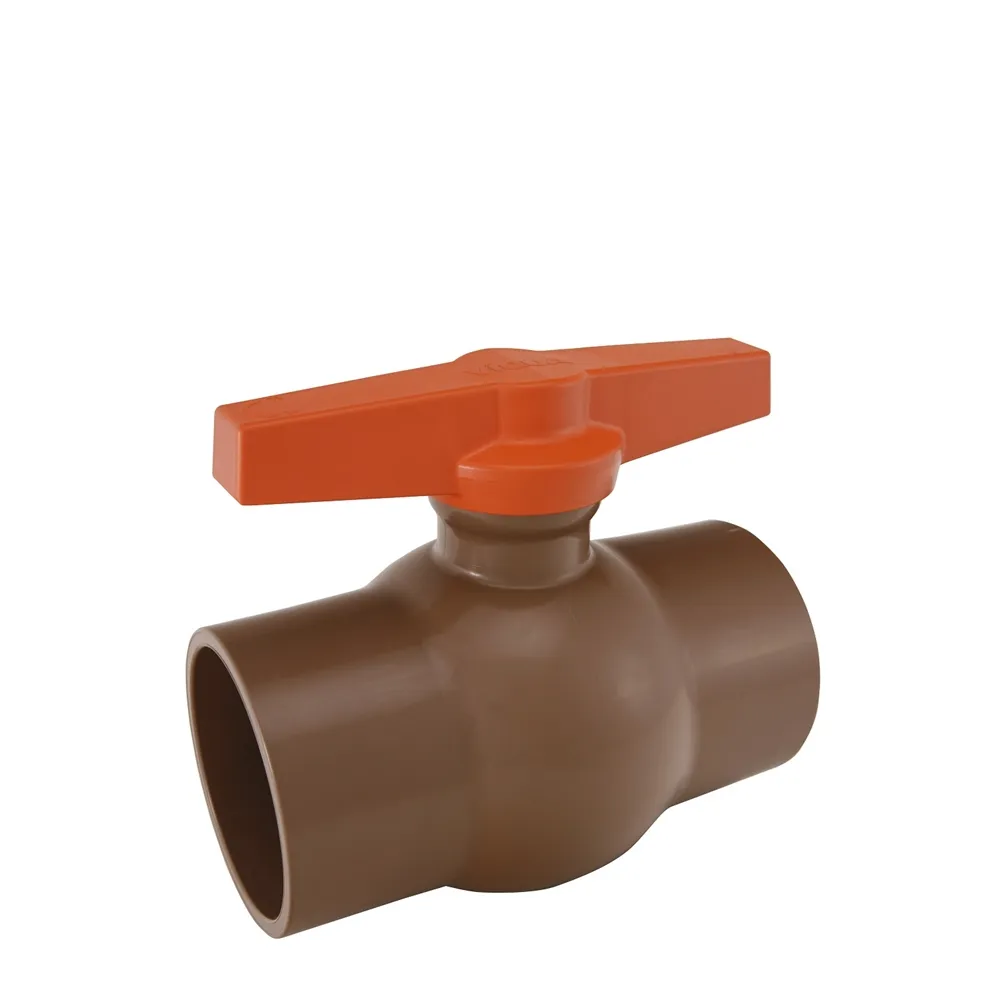 Registro Esfera Viqua Soldavel 110MM Predial Marrom