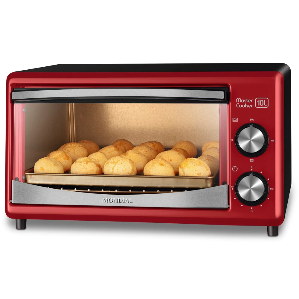 Forno Elétrico Mondial Marter Cooker FR-20 10L 650W Vermelho
